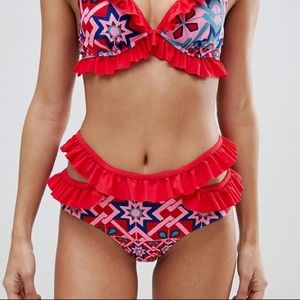 NWT Vero Moda Frill bikini